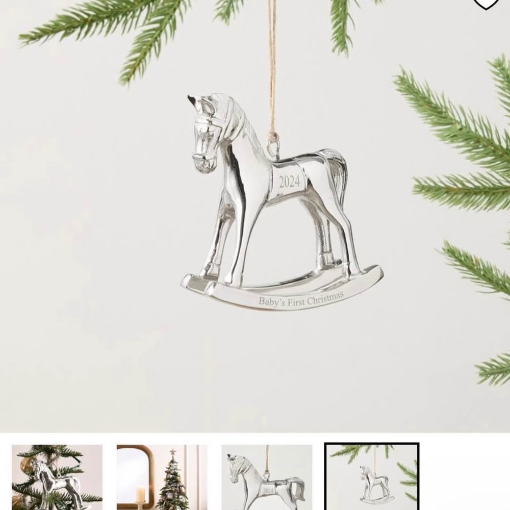 POTTERY BARN KIDS BABY ORNAMENT